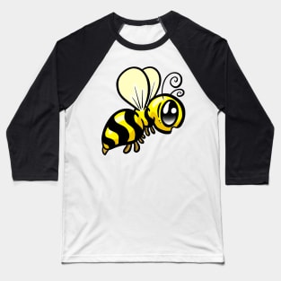 Cute Little Wasp Cartoon Logo Illustration Baseball T-Shirt